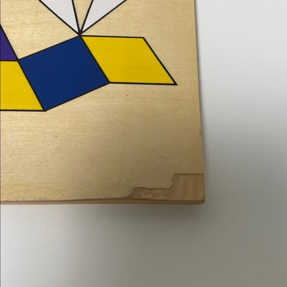 Wooden Tangram Puzzle Shapes w/ 3 Double-Sided Pattern Boards Math Toy - Picture 8 of 9